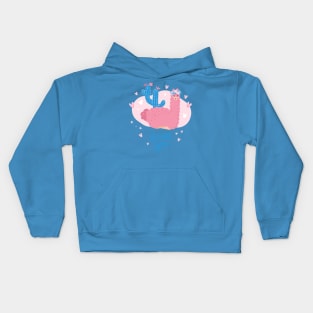 llama valentines day Kids Hoodie